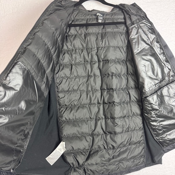 291. Eddie Bauer 550 Down Hooded Puffer Jacket Black Men’s XL - Picture 6 of 10